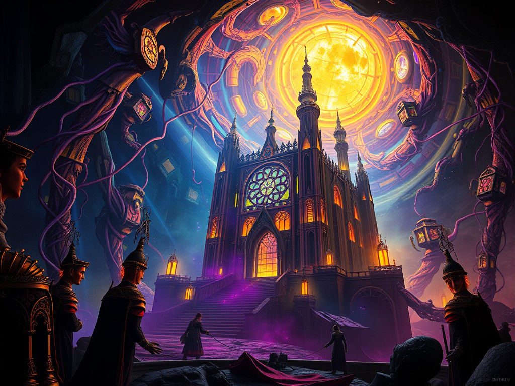 Supercomputer Escapes: Hieronymus Bosch Inspired Dreamscape