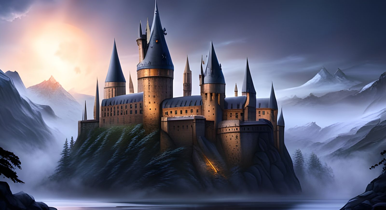 AI Generated Hogwarts Castle