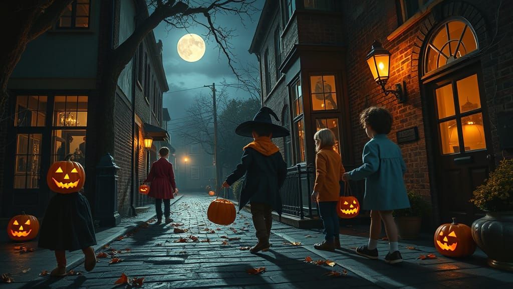 Victorian Halloween Night in Sleepy Hollow