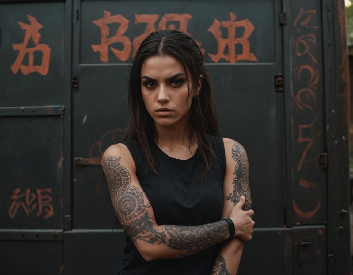 Dark Assassin in Cinematic Film Style