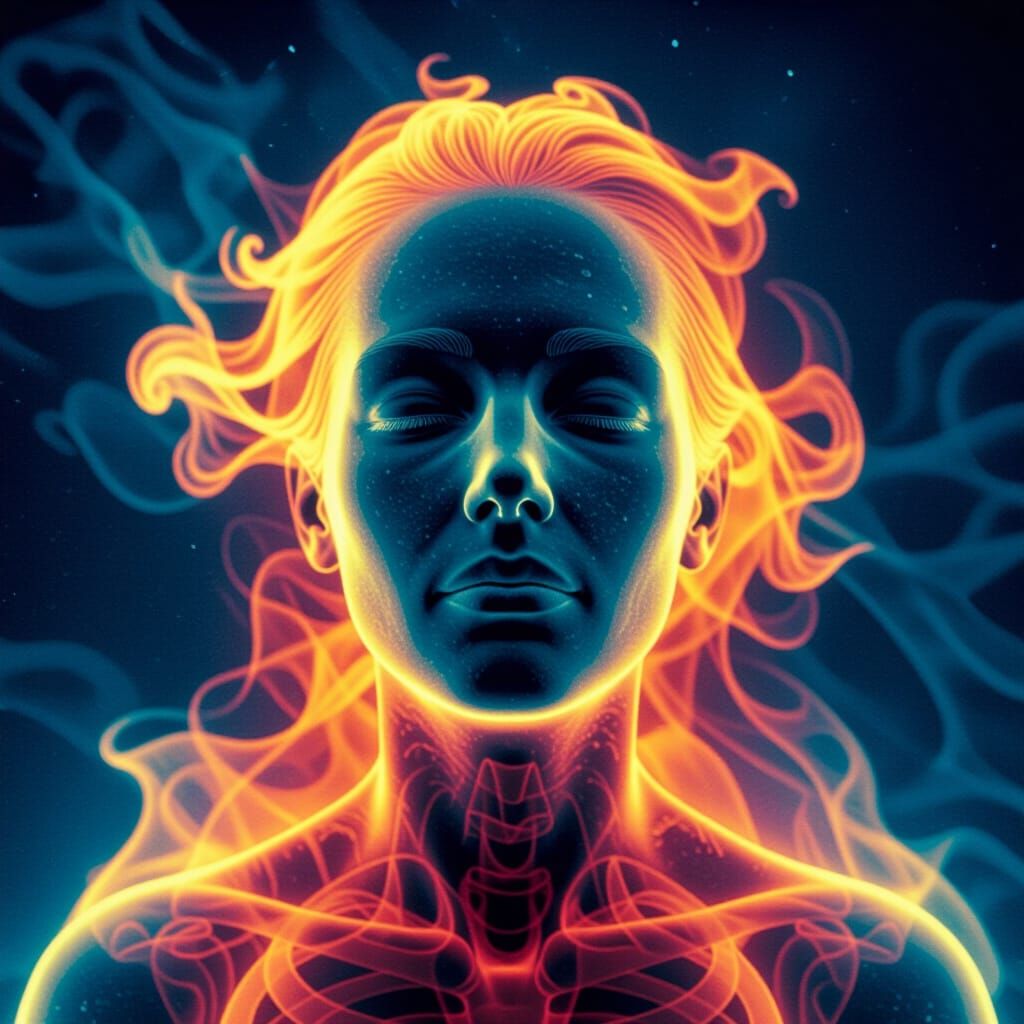 Infrared View of a Soul's Ethereal Energy