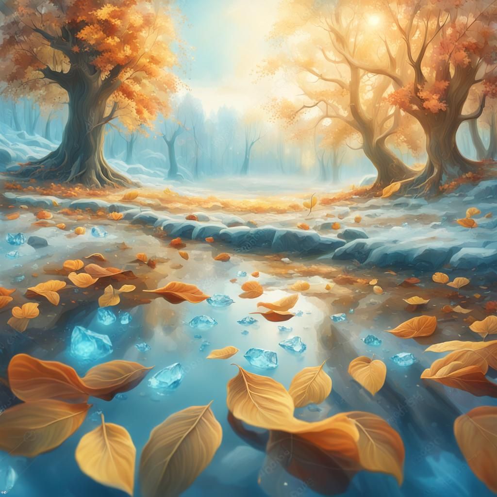 Surreal Seasons Unfold in Vibrant Concept Art