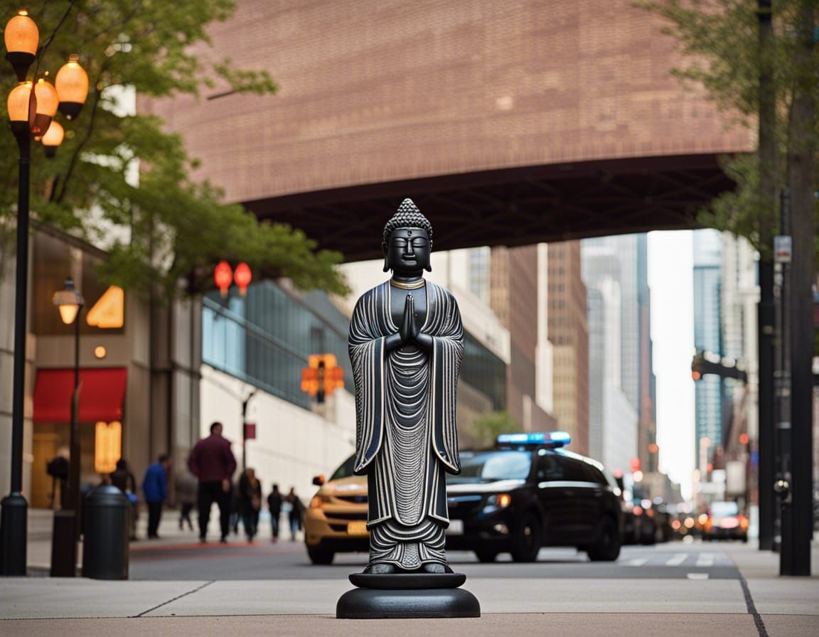 Chicago Police Officer Buddha Offers Sidewalk Meditation