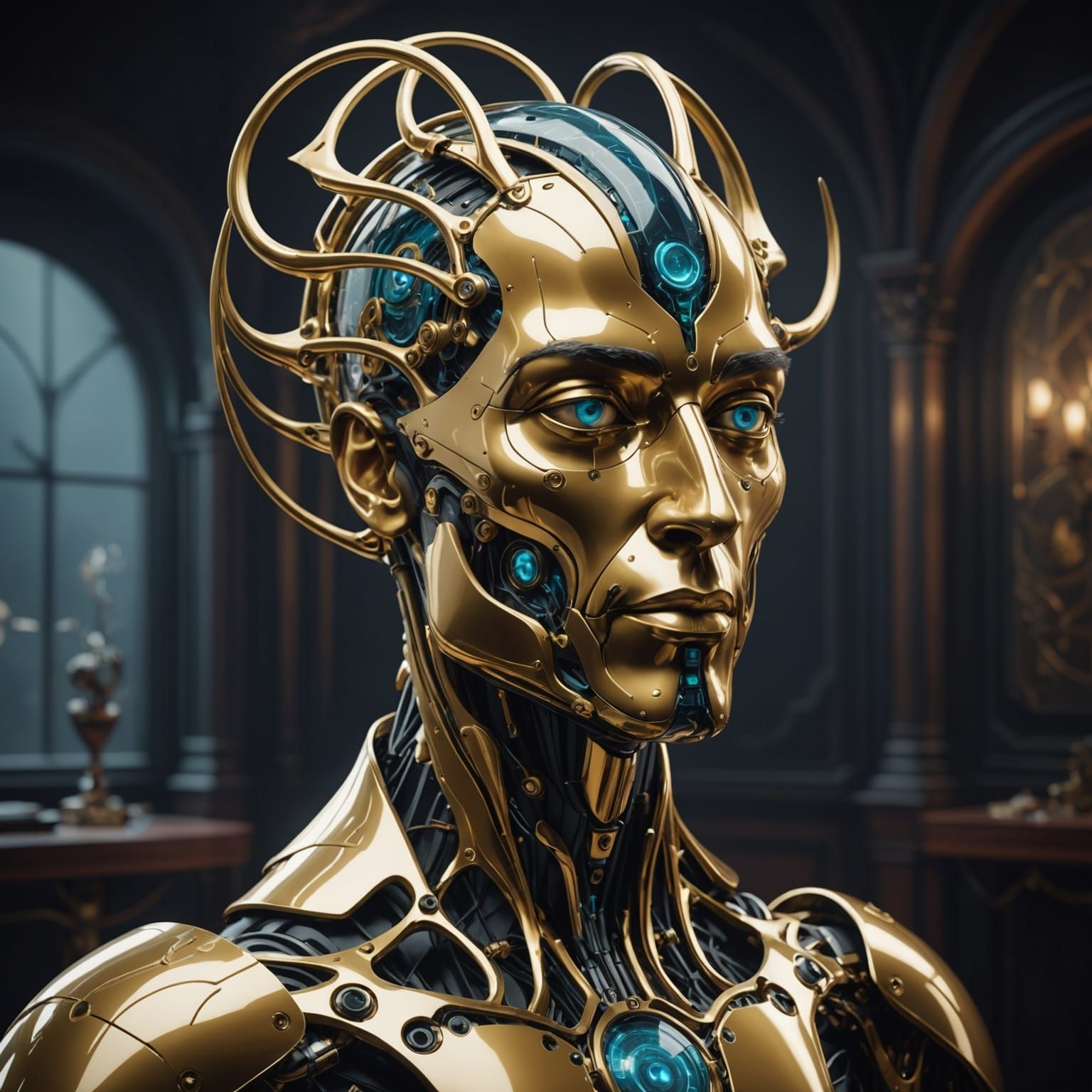 Surreal Biometric Invention: Dali-Inspired Digital Art