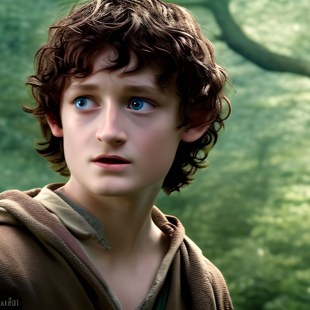 Elijah Wood as Frodo Baggins in Lord of the Rings