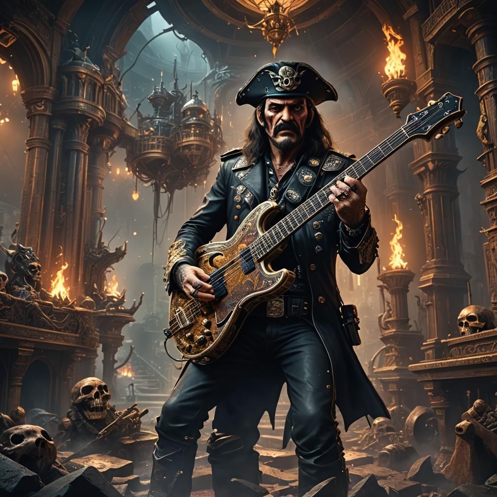 Lemmy Kilmister Detailed Matte Painting