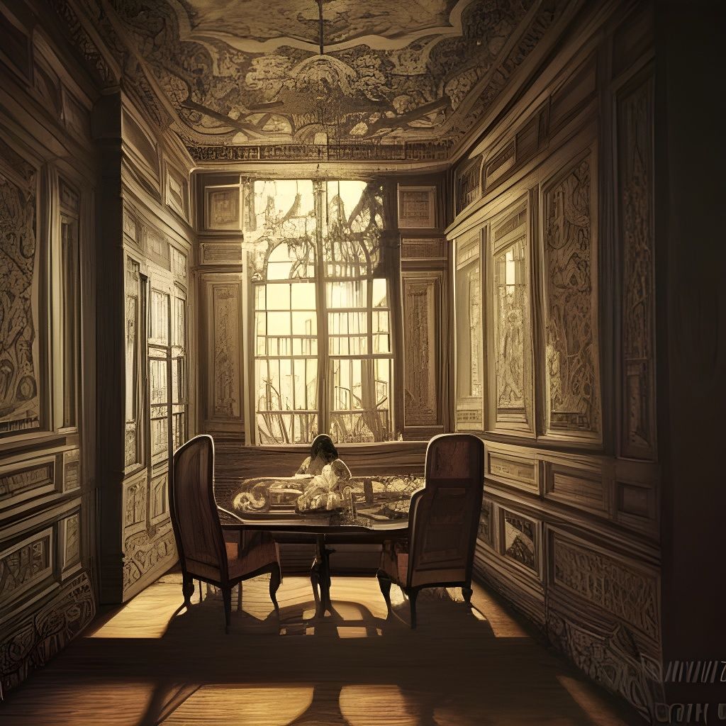 Shadows Reveal Truth: Hyperrealistic Ornate Painting