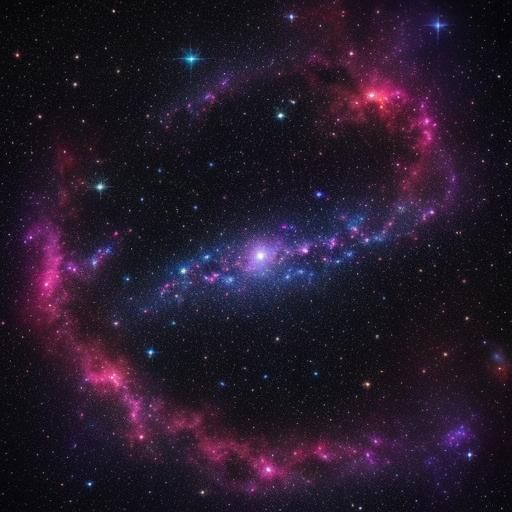 Magmortar in Nebula as Vibrant Digital Art