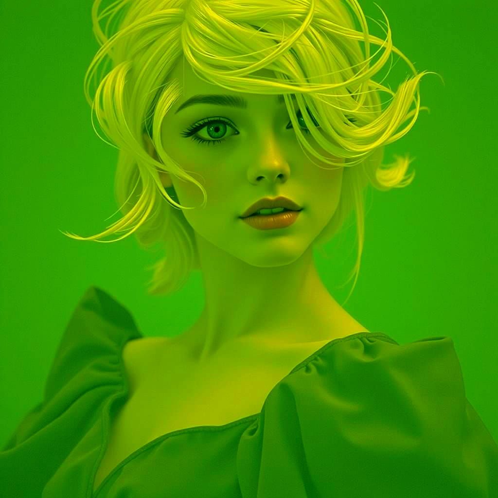 Ethereal Lady in Twilight Velvet