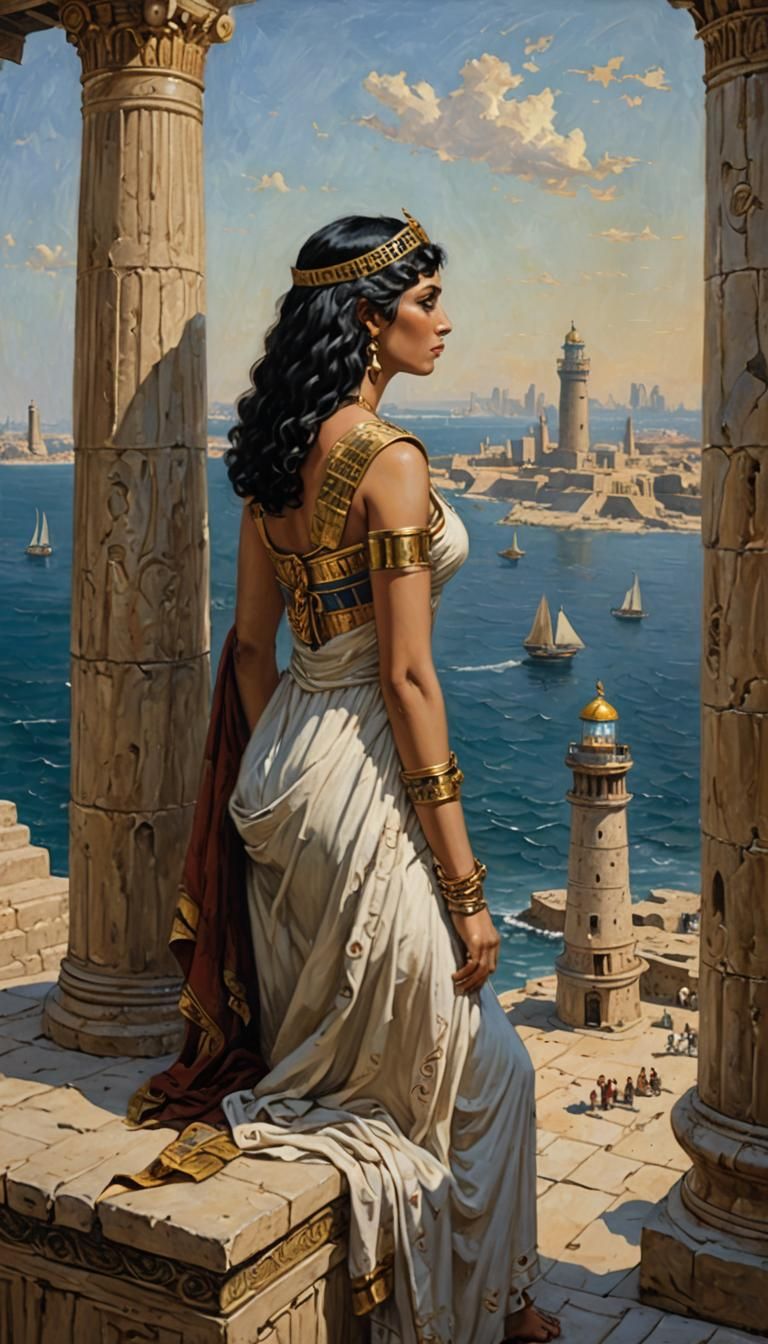 Cleopatra at the Lighthouse of Alexandria