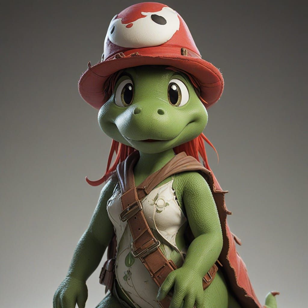 Cosplayer in Epic Yoshi Costume at Video Game Convention