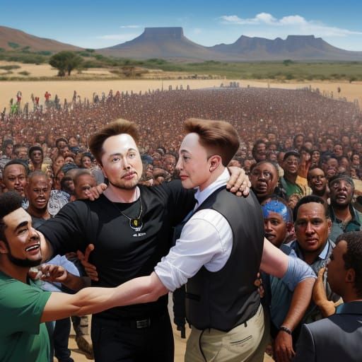 Satirical Caricature: South African Refugees Welcomed