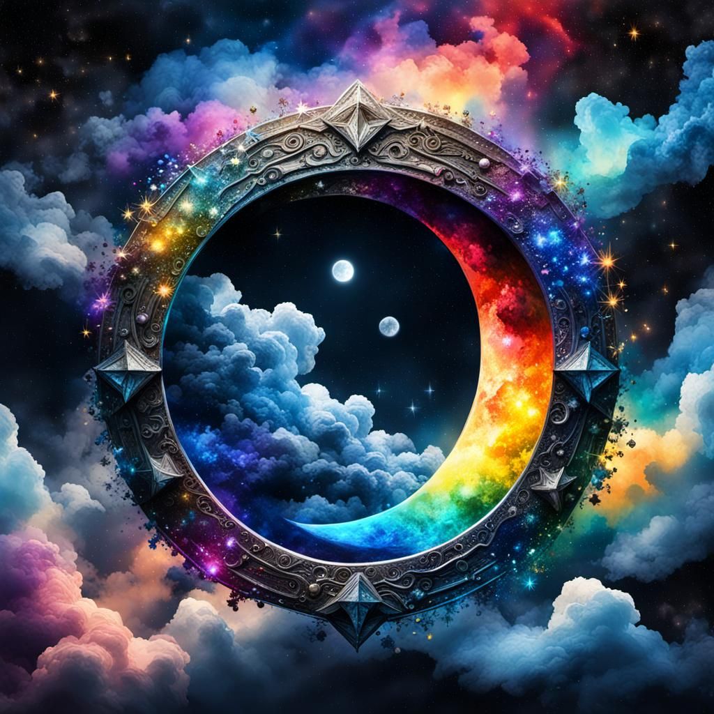 Futuristic Ring in Gothic Impressionist Style