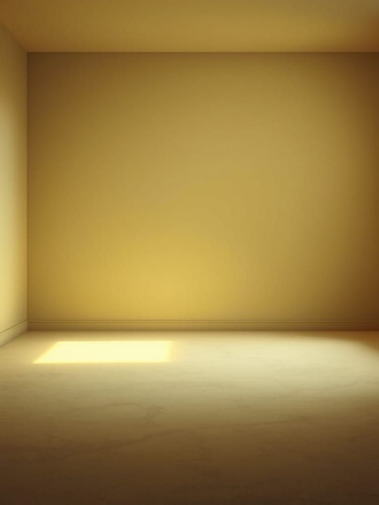 Soothing Minimalist Interior in a Calm, Atmospheric Painting...