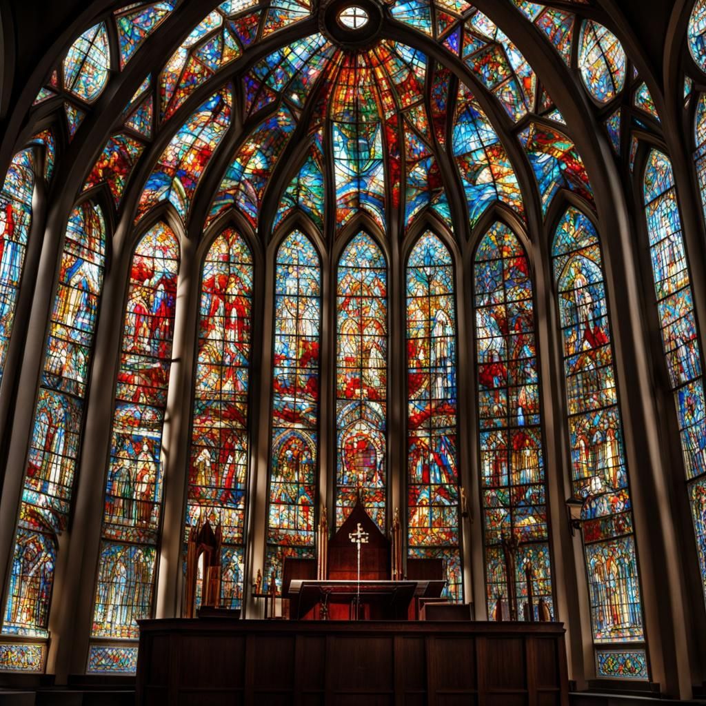 Stunning Stained Glass Church