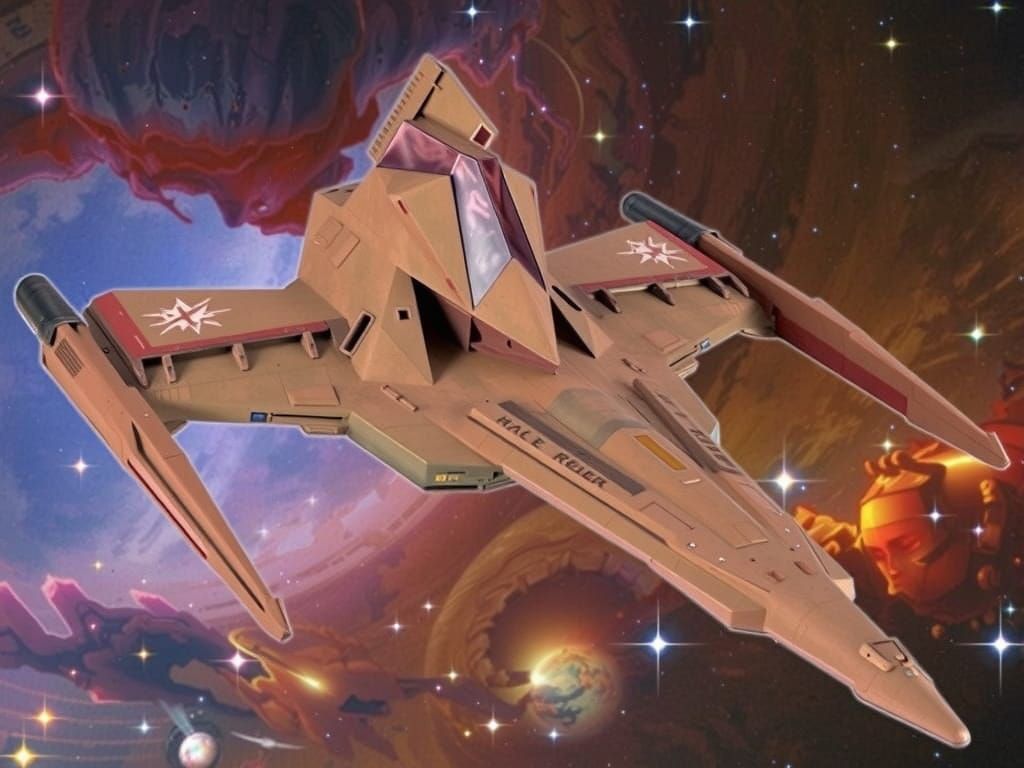 Draconian Marauder Spacecraft in Deep Space