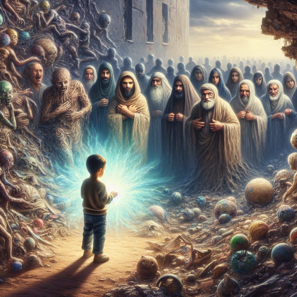 Child Transforms Ruins to Harmony with Willpower