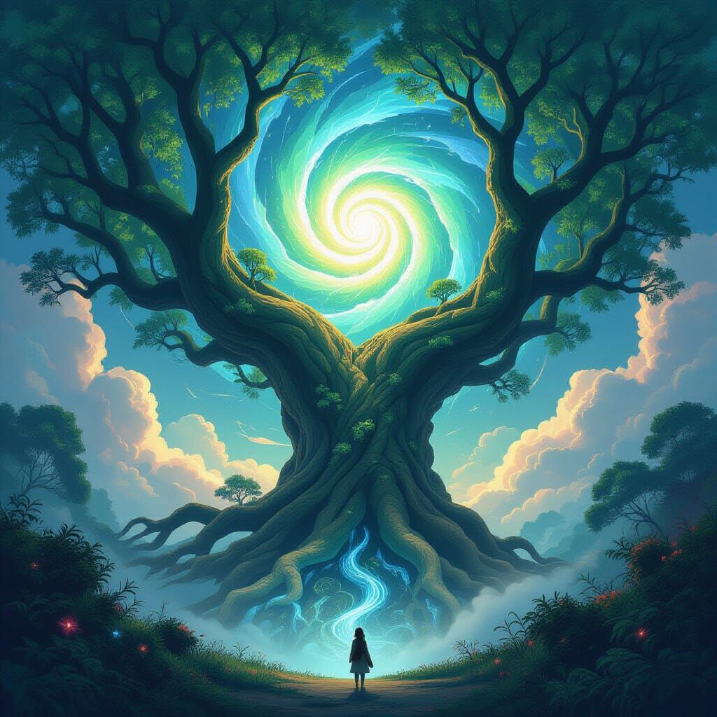 Ancient Reality Tree and Energy Vortex