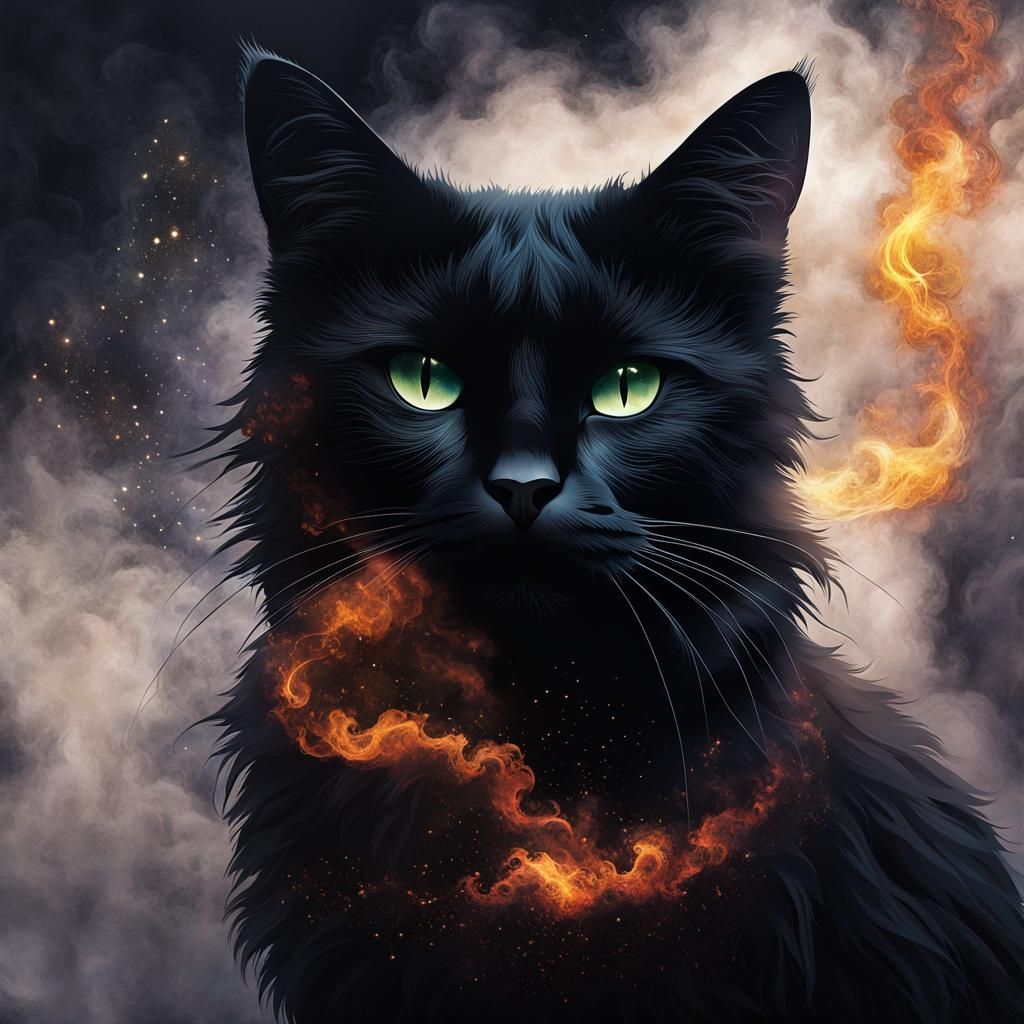 black cat from hell