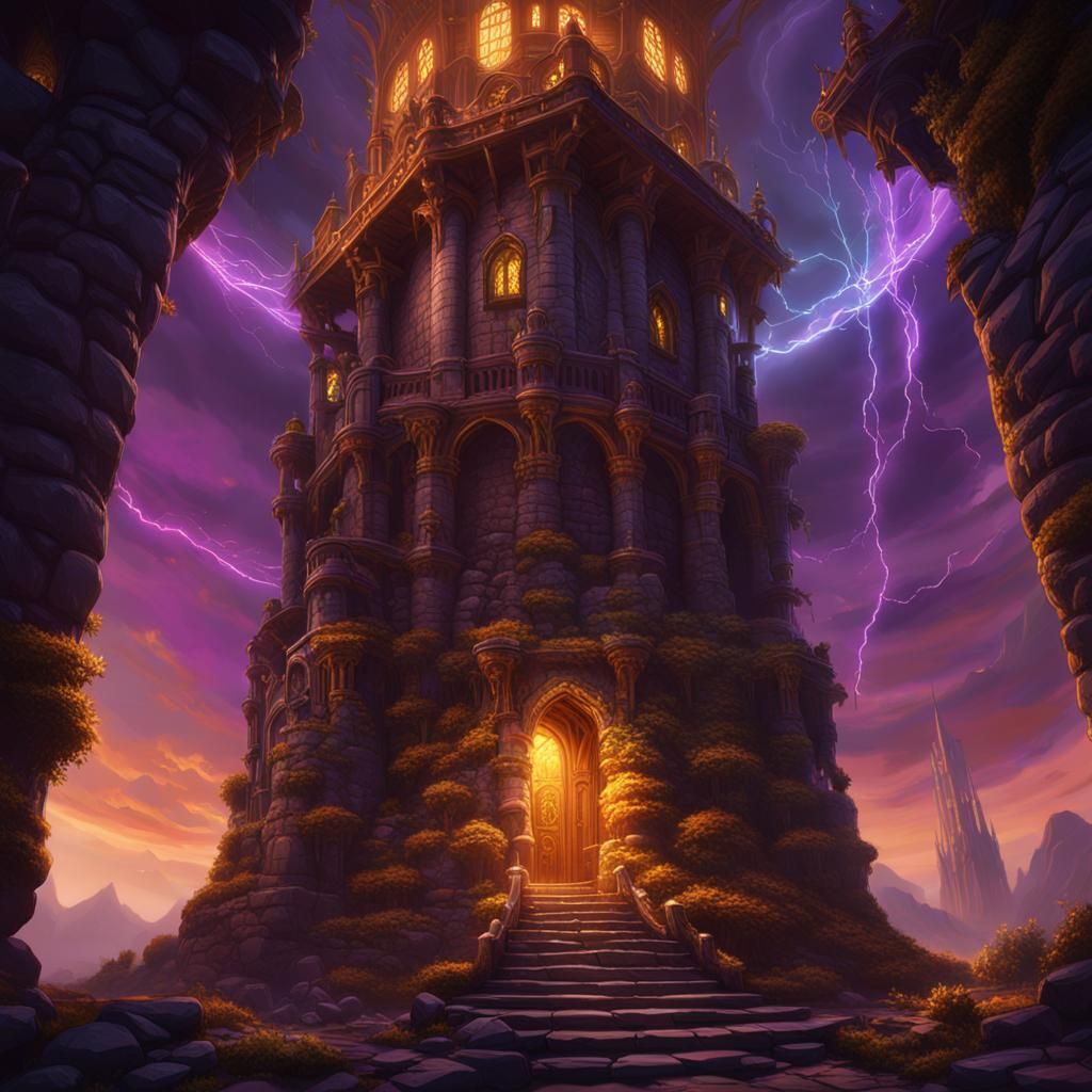 Fantasy Wizard Tower Concept Art