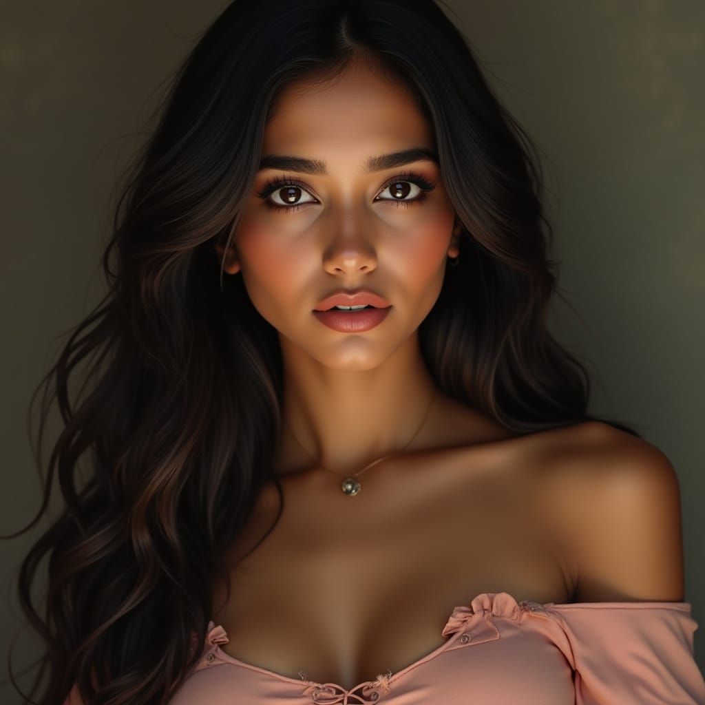 North East Indian Beauty in Elegant Portrait