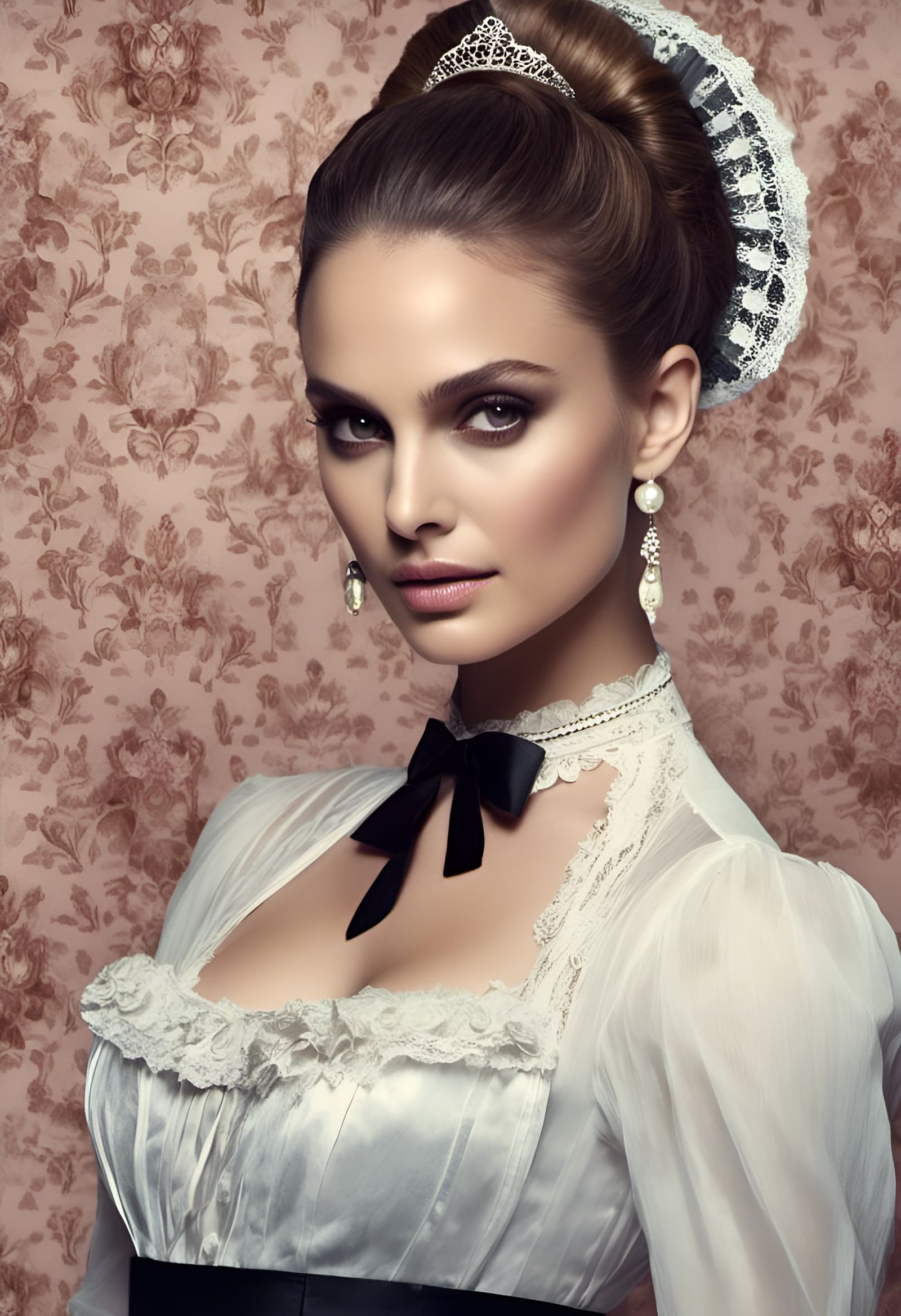 Detailed Portrait of a Beautiful Blonde Maid