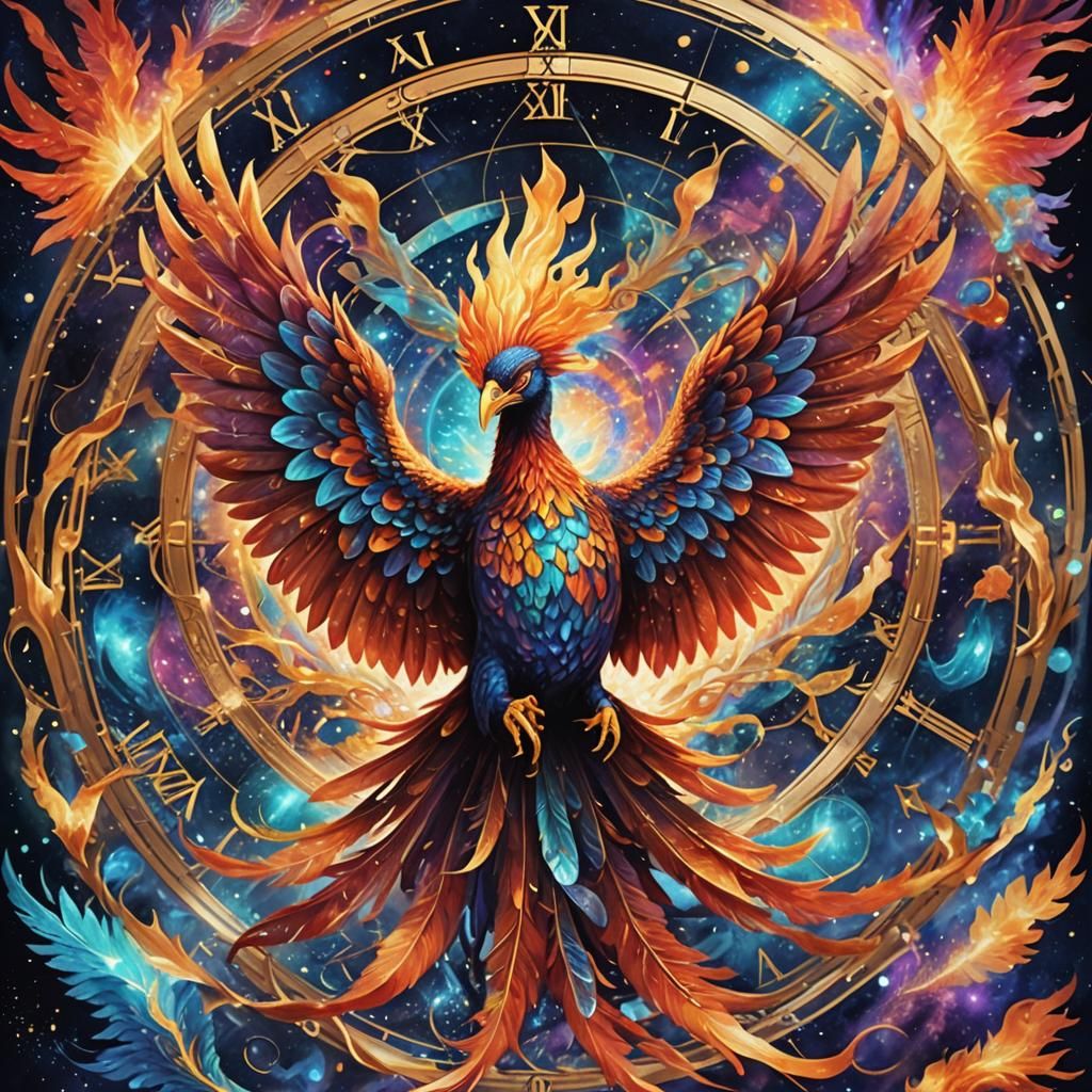 Holographic Phoenix: Astral Master of Time and Space