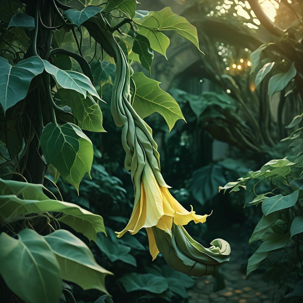 Brugmansia spp. 	angel's trumpet
