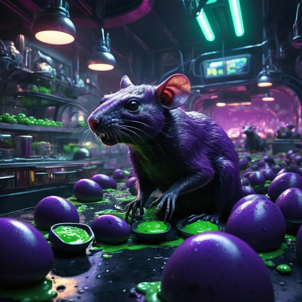 Dystopian Space Diner Concept Art