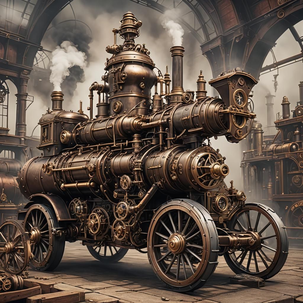 Steampunk Nightingale Engine