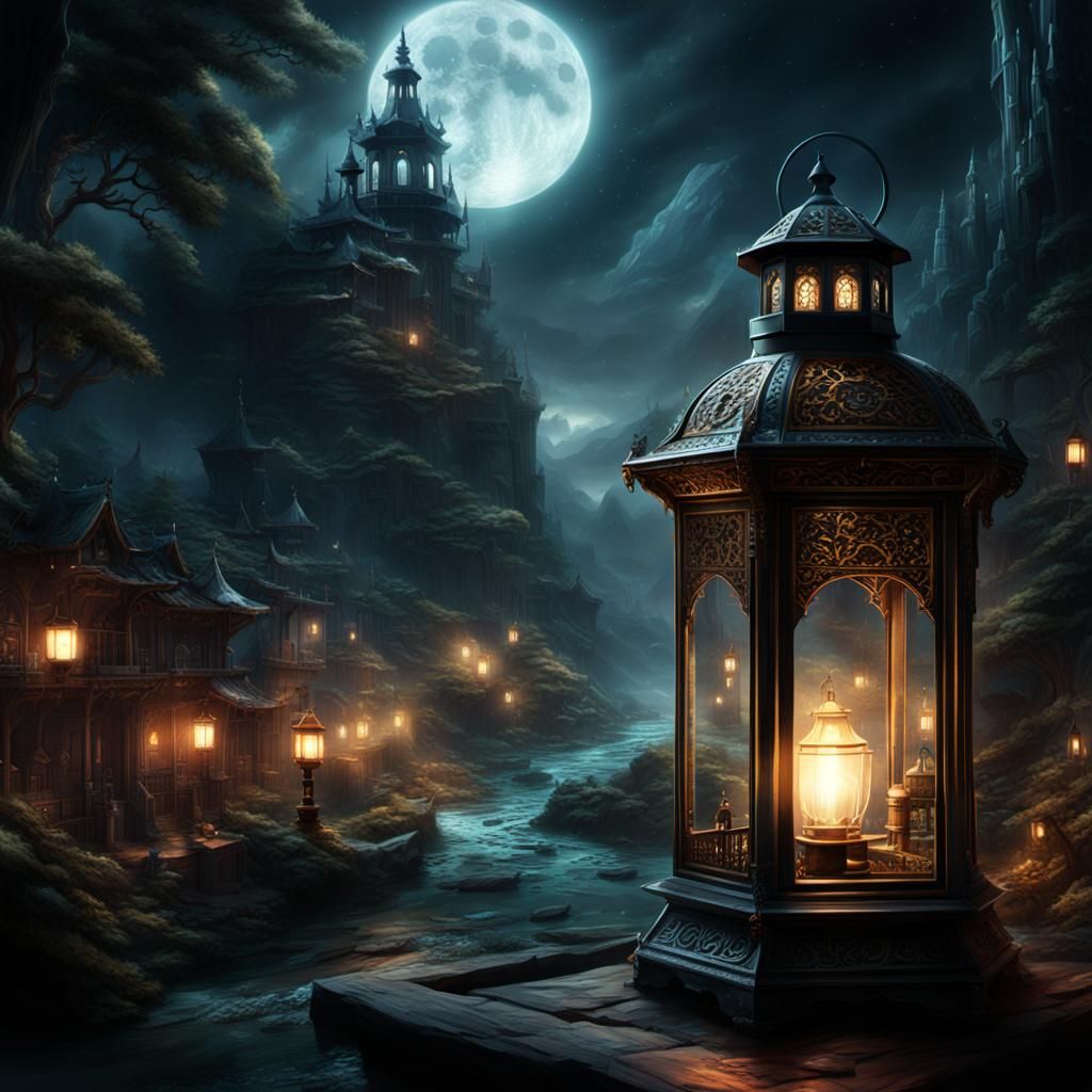 Mysterious Lantern Radiates Epic Light