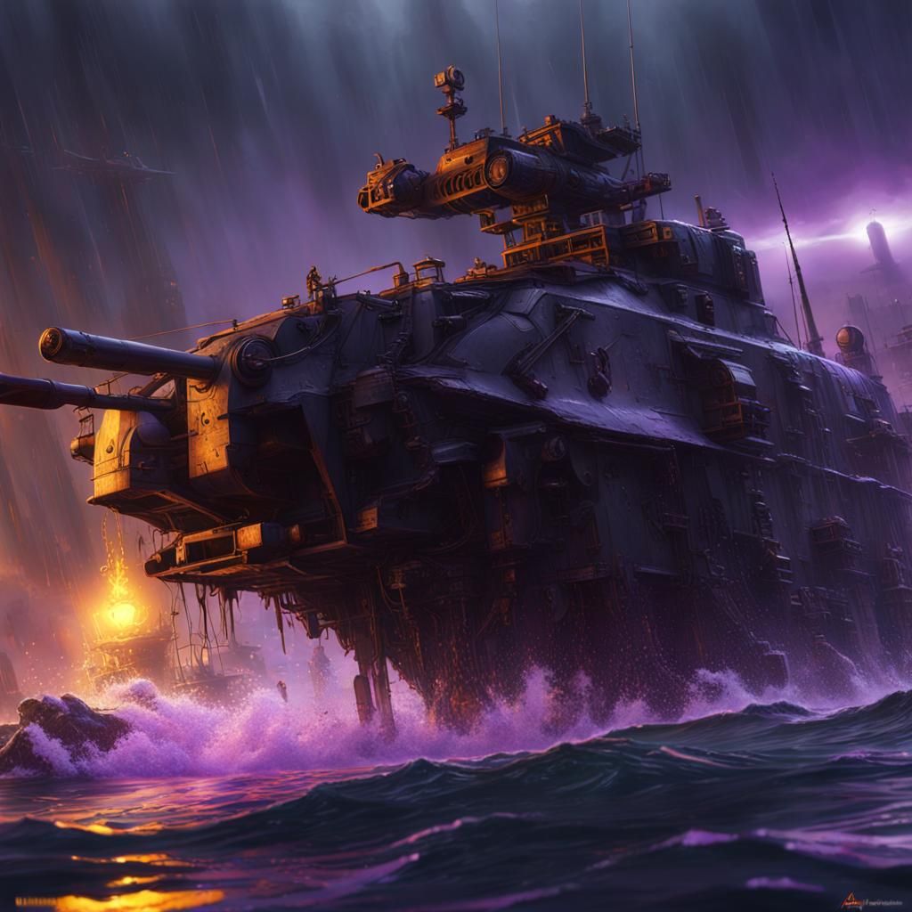 Dark Fantasy Marine Concept Art