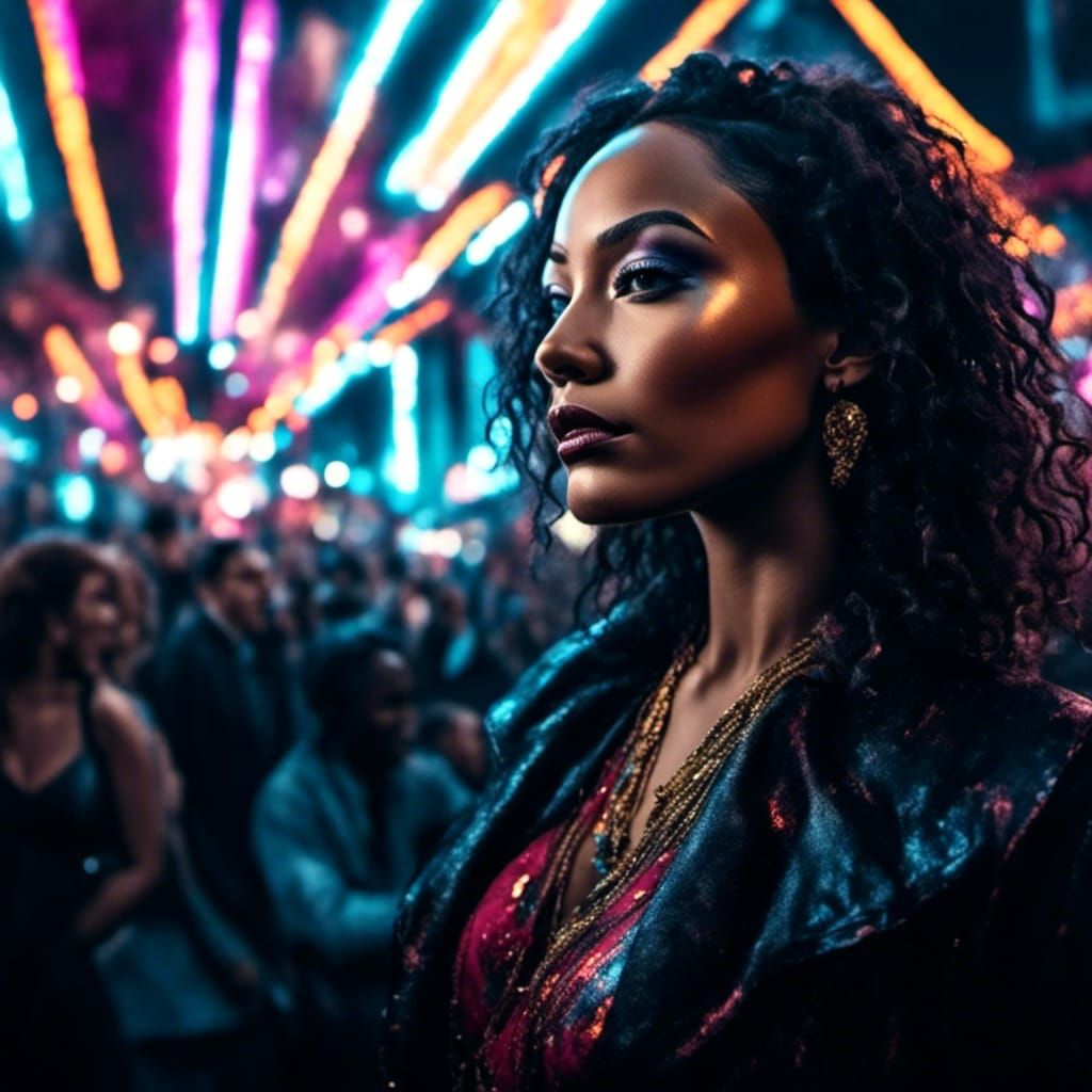 Vibrant City Scene in Comic Book Style