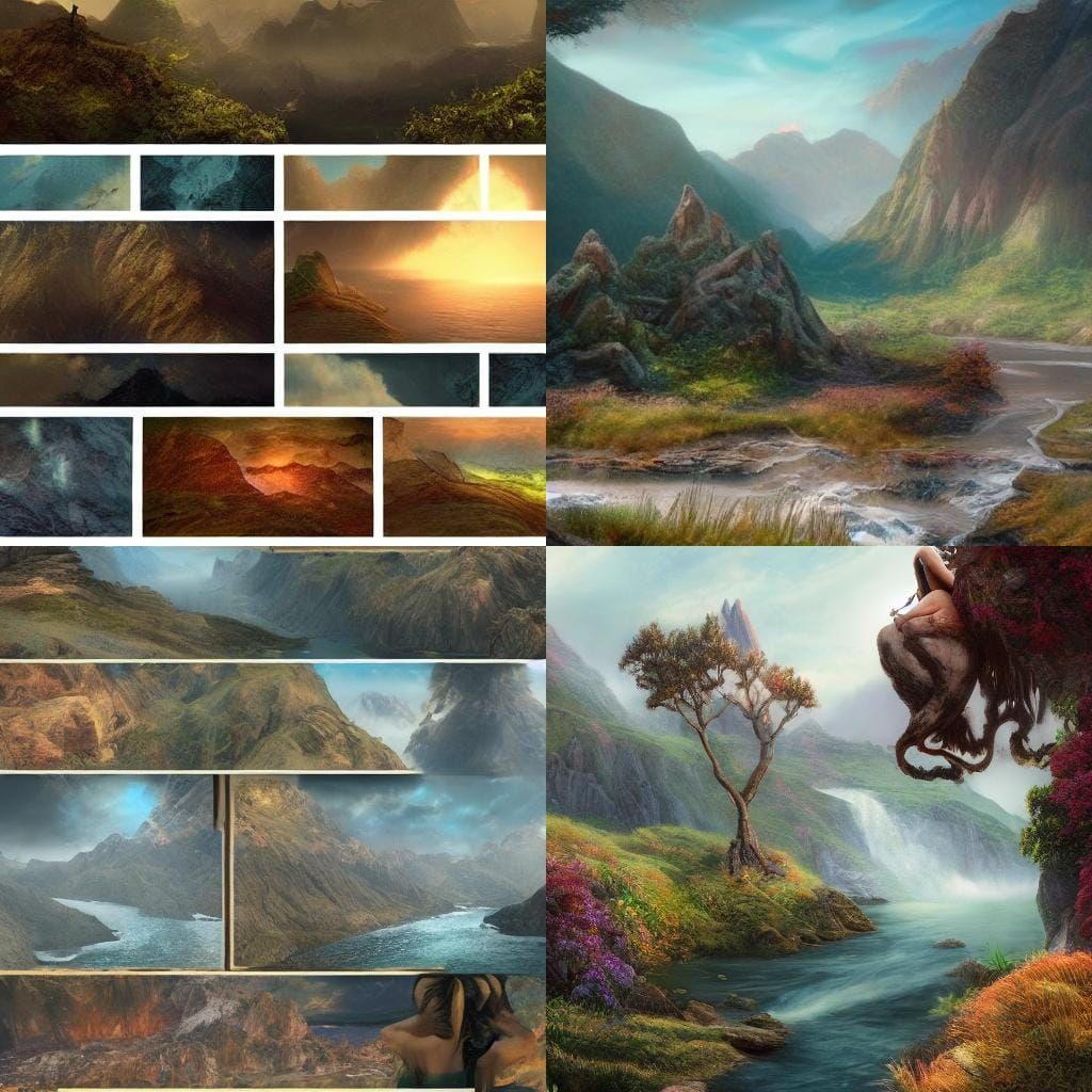 Fantastical Landscape Matte Painting in Unreal Engine 5