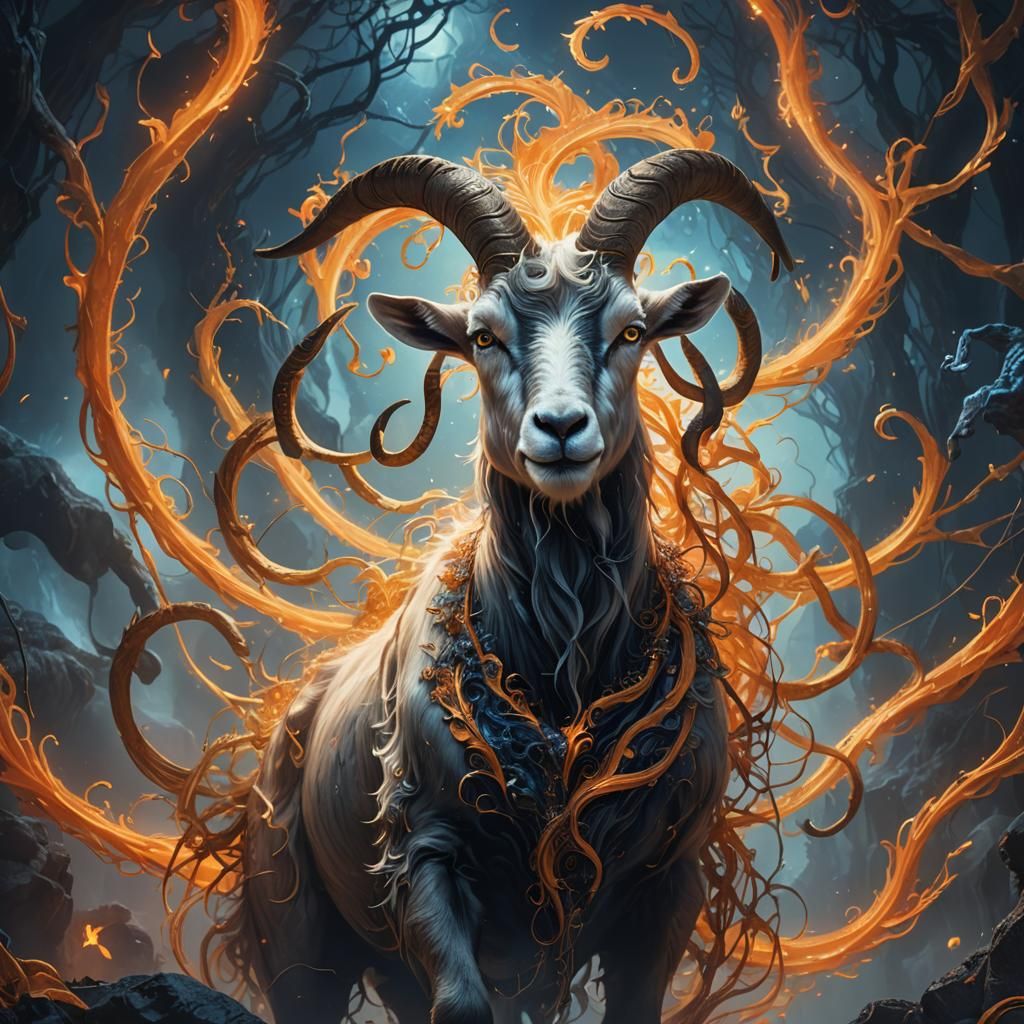 Lost in a Goat: Dreamlike Fantasy Concept Art