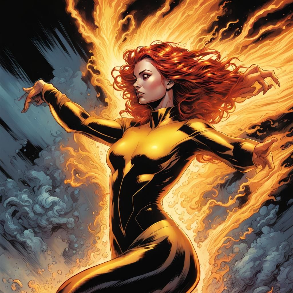 Dark Phoenix Comic Book Art