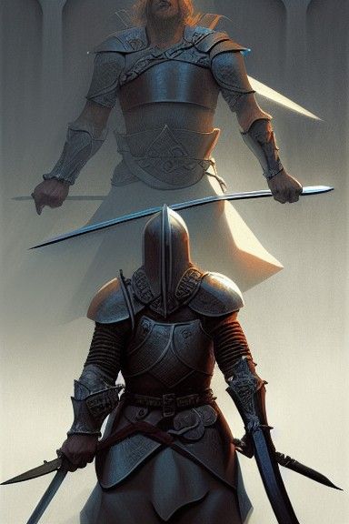 The Sword of Destiny: A Grim Comic Book Scene