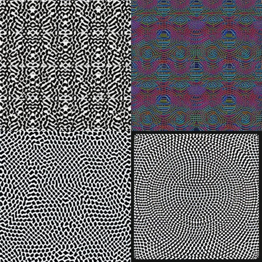 Monochromatic Holographic Circle Optical Illusion