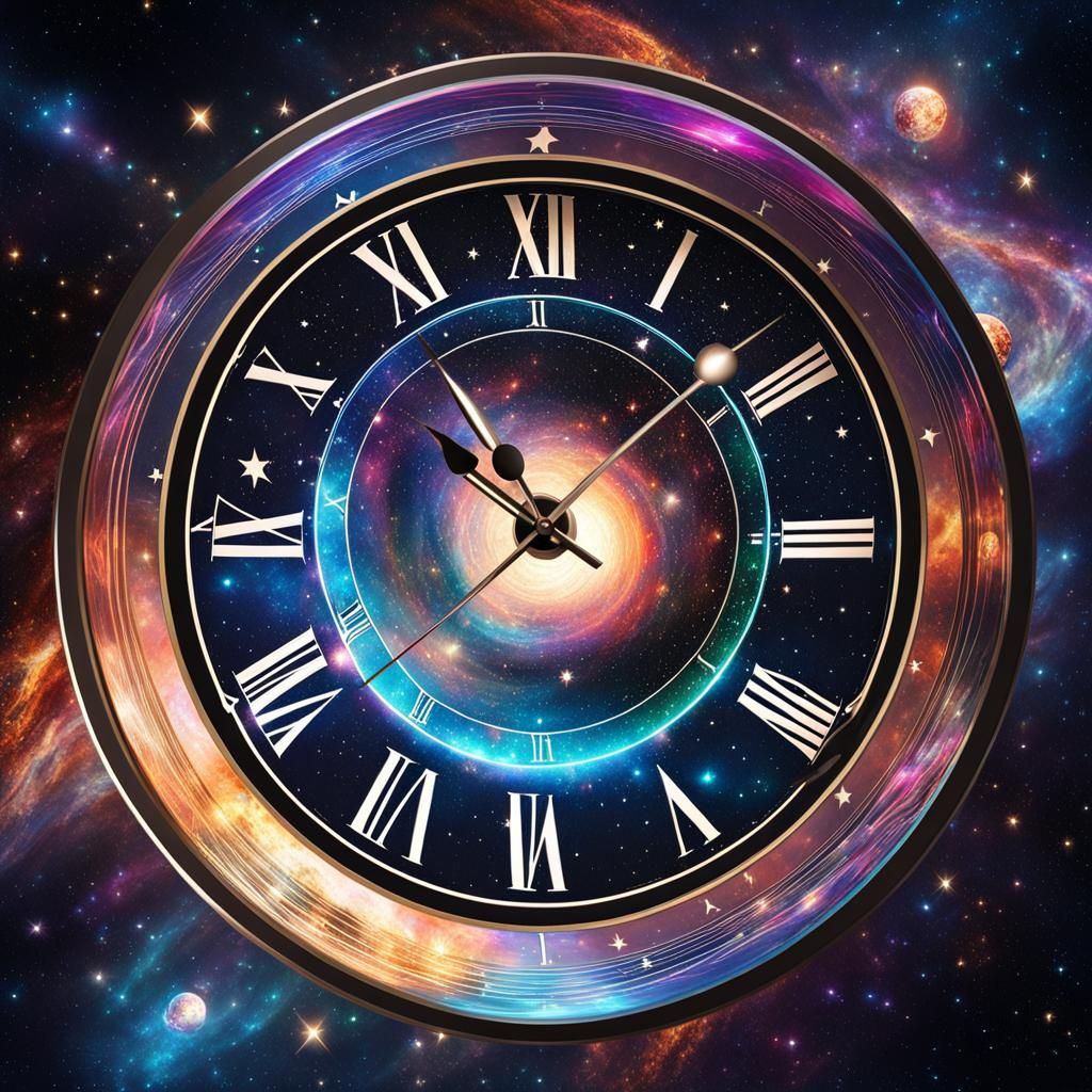 Warped Clock in Starry Space: Cosmic Illustration