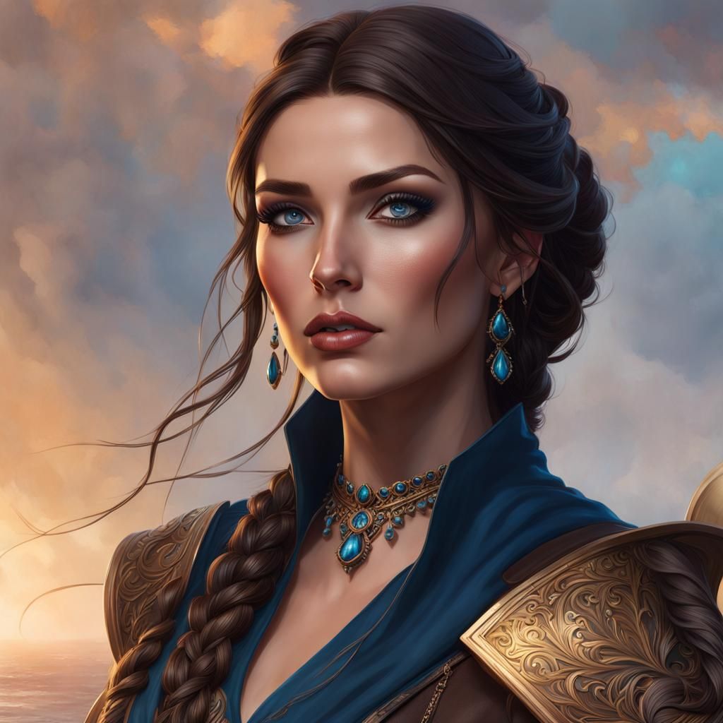 Fantasy Portrait: Noble Woman in D&D Style