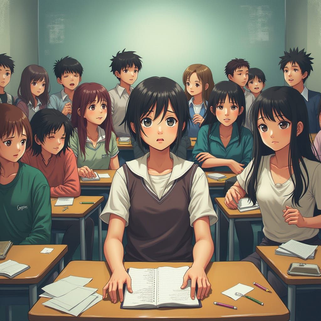 Tension in the Classroom: A Haunting Scene of Betrayal and D...