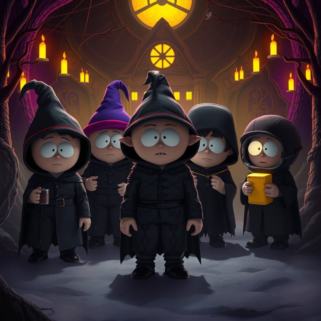 Ethereal Encounter: Bae Bae's Kids in Dark Fantasy Realm