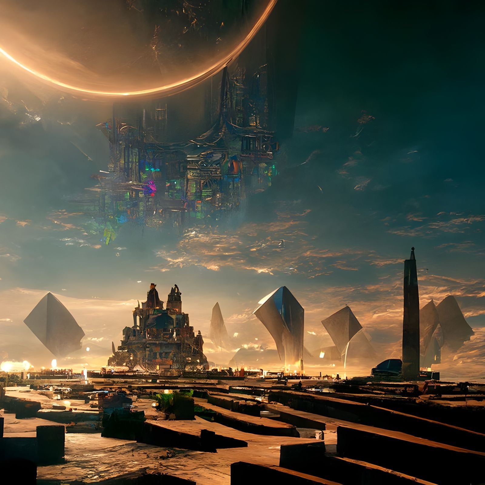 Futuristic Ancient Kingdom: Hyper-Detailed Utopia
