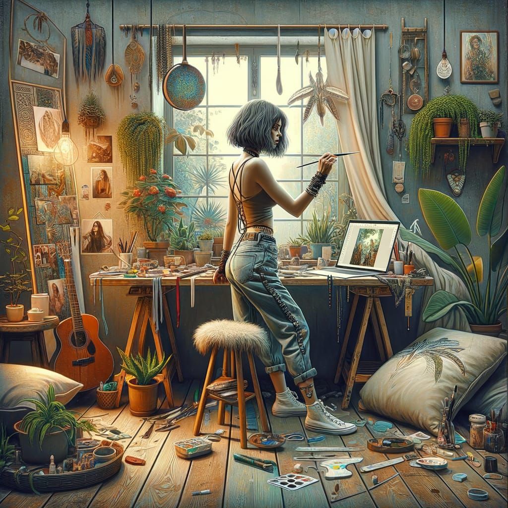 Slice of Life Book Cover: Hyperrealistic Painterly Style