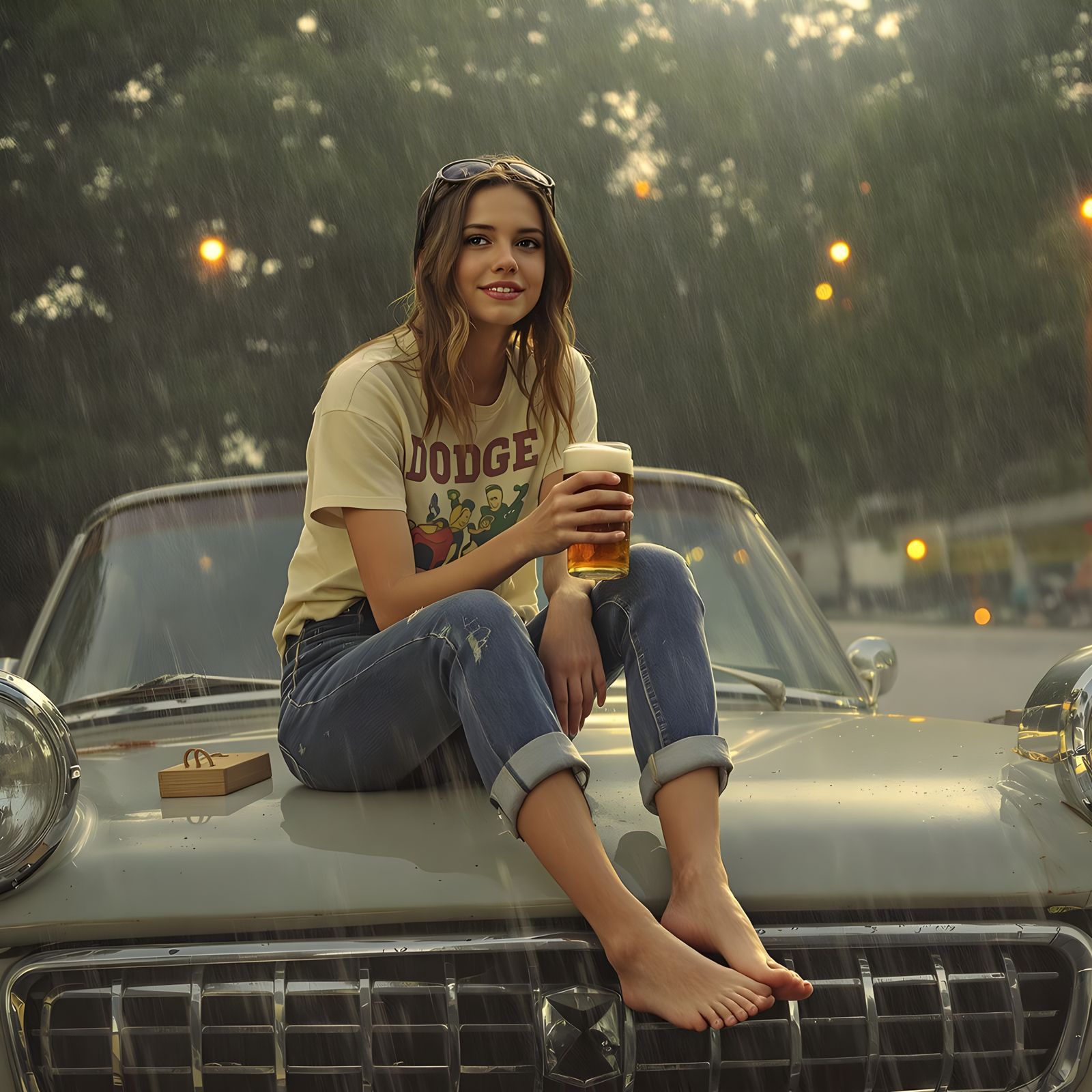 Summer Serenade on a Dodge Hood