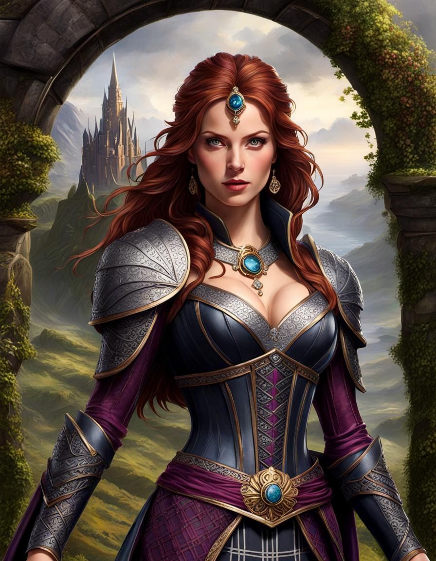 Queen Scathach of Skye Fights Invaders