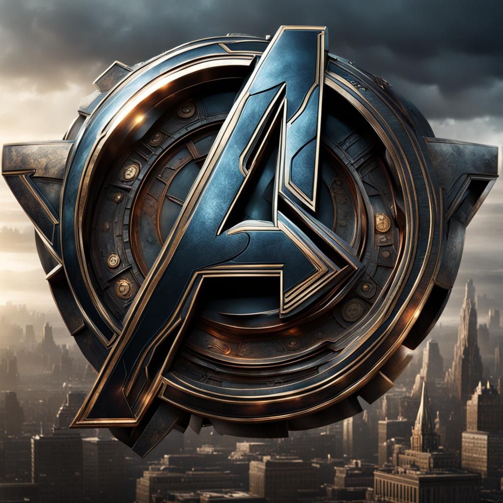 Epic New Avengers Logo: Digital Matte Painting