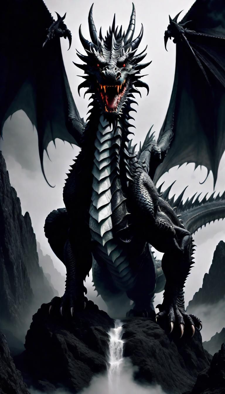 Two-Faced Dragon God in Cell Shaded Style