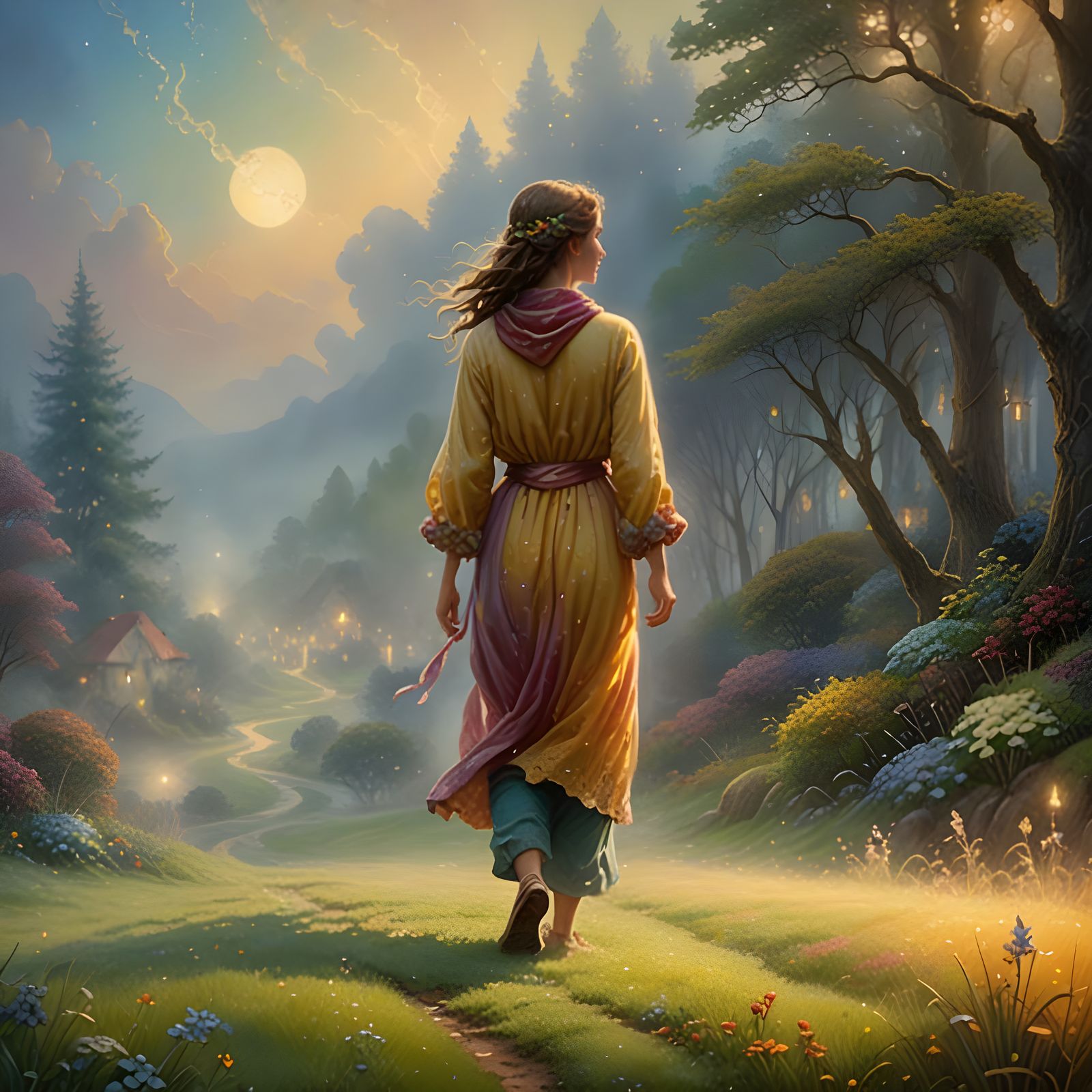 Whispers of an Ethereal Path in Misty Fantasy