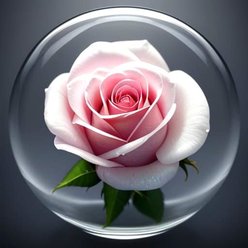 Rose Petals Reflected in Water in Macro Closeup